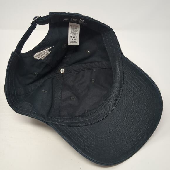 Just Do It Slideback Baseball Cap Black Large Adjustable Embroidered Cotton Nike - Picture 7 of 9